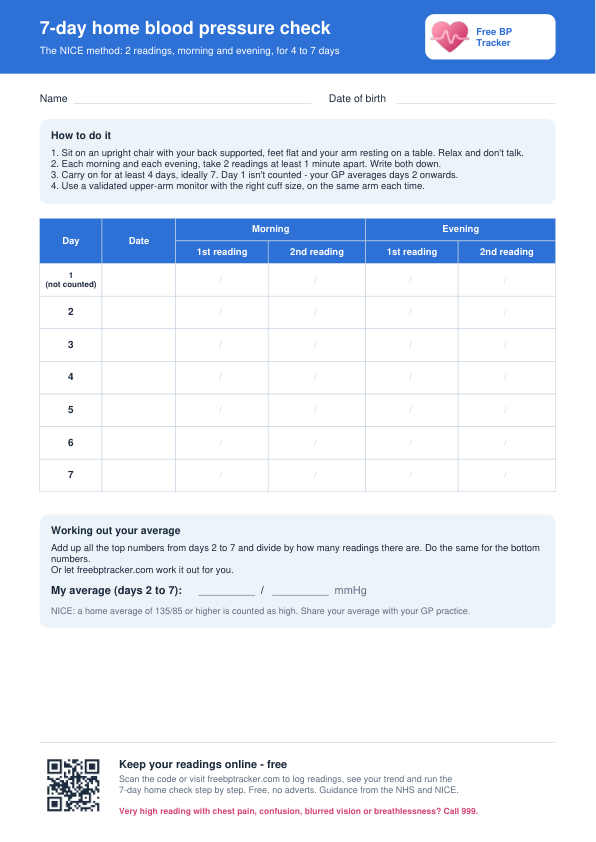 Page 1: 7-day home check preview
